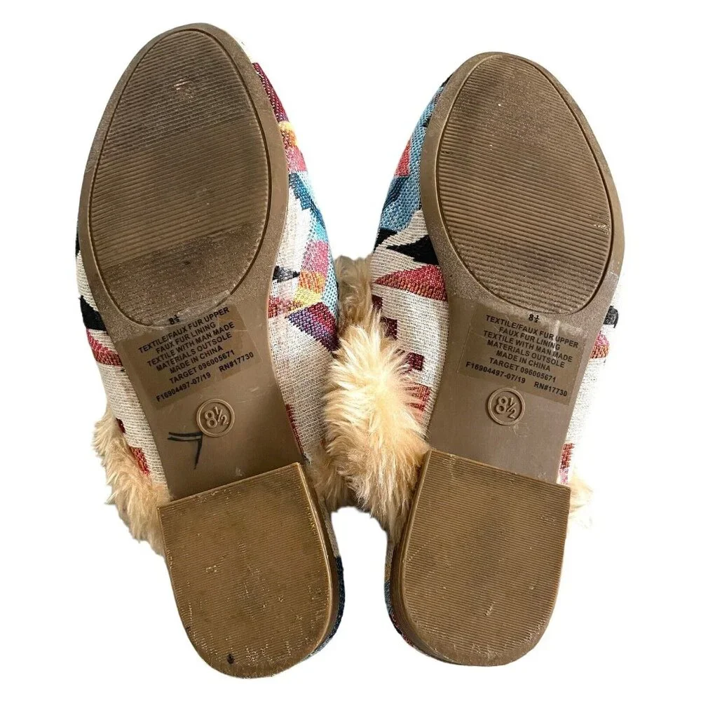 Universal Thread Multicolor Patterned Mules - Picture 5 of 8